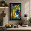 Tiger In Magenta Modern - Print-136810100-136810099