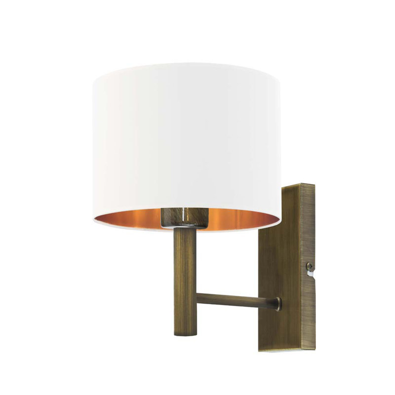 Woodhouse Armed Sconce, Gold, White