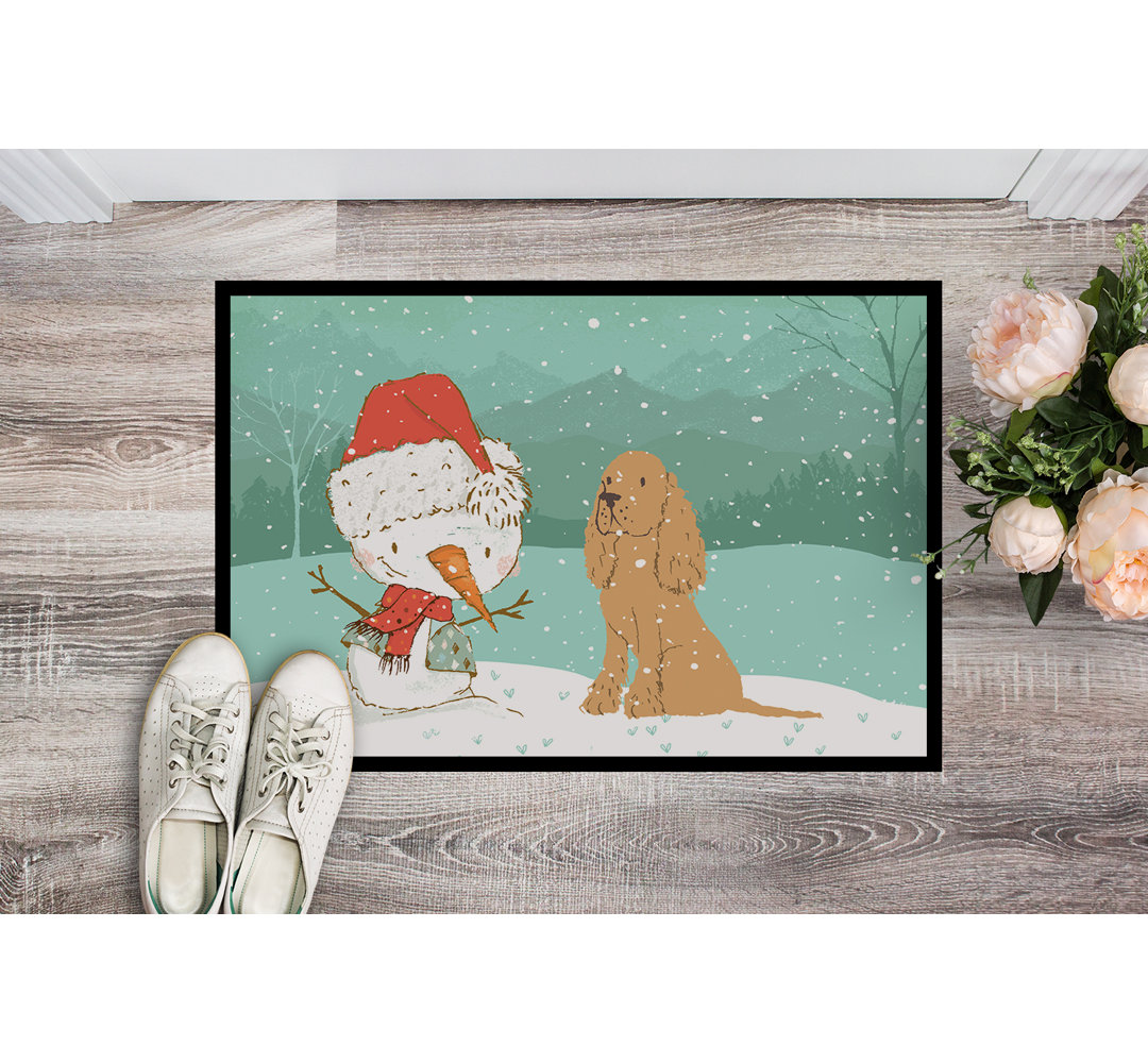 Non-Slip Christmas Outdoor Doormat Caroline's Treasures Mat 