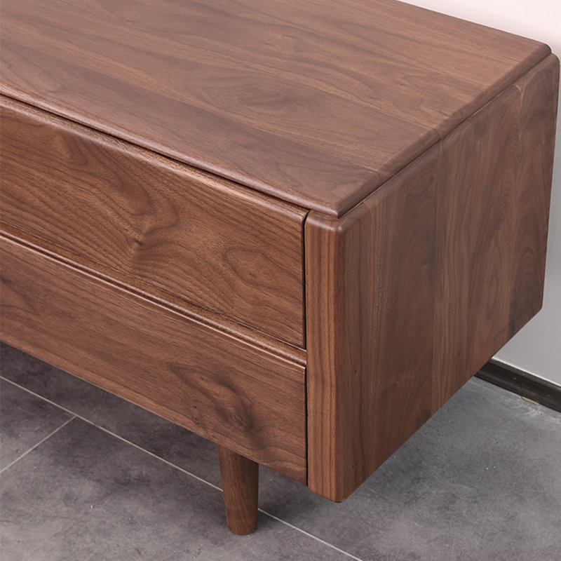 Black walnut high quality TV cabinet, 62.99"