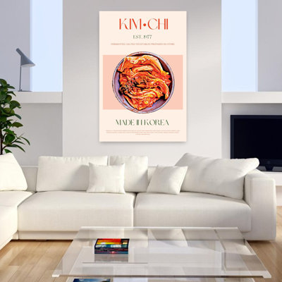 Authentique art mural traditionnel kimchi coréen