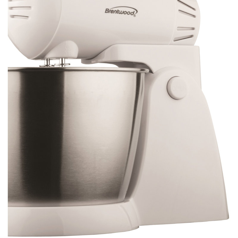 Brentwood Appliances 5 Speed 3 Quarts, White