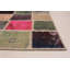 Tapis unique en laine noué à la main rouge / jaune / bleu 4 pi 9 po x 7 pi 2 po années 2010 Arayah