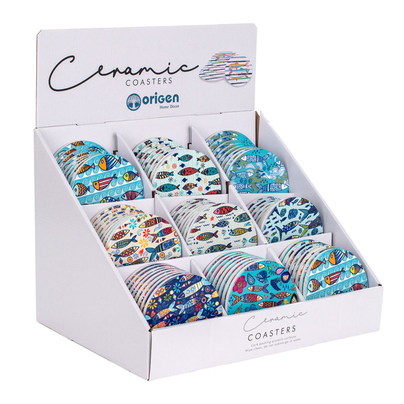 Ceramic Round 72 Piece Coaster Set