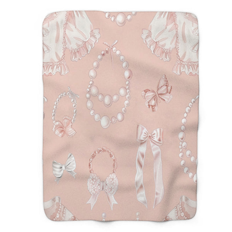Couverture rose de qualité supérieure 1 pièce, L 60 po x L 80 po