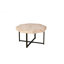 Table basse octogonale en bois avec patchwork de style campagnard 30 pouces