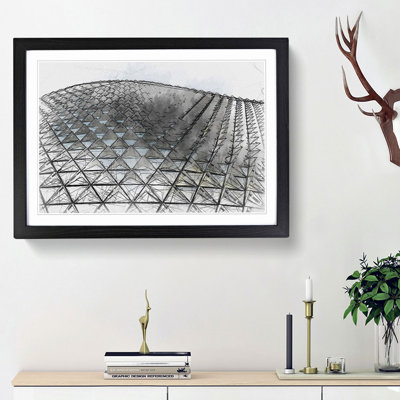 Architecture Sketch Vol.16 in Abstract - Picture Frame Drawing Print