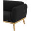 Chaise bouclée en tissu 40,5 po Nolita-86183739