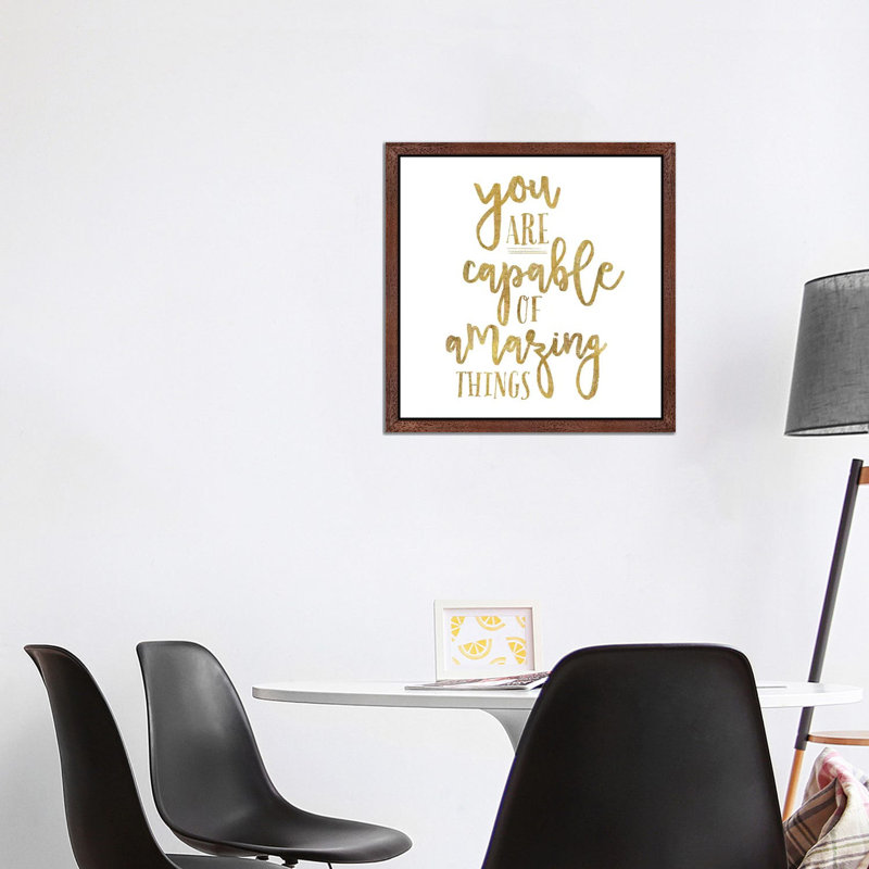 Self Reflection V by Wild Apple Portfolio - Wrapped Canvas Print, 93.98 cm H x 93.98 cm W, Brown Floater Framed Canvas