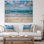 Serene Blue Tropical Beach - Photographie sur toile tendue