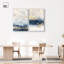 «Gilded Coastal Calm Blue Art», ensemble de 2 impressions sur toile par -896778138-896778140-896778112