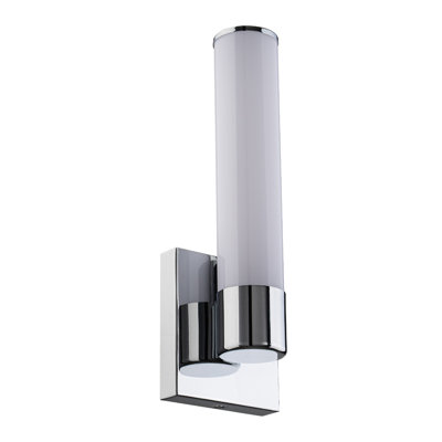 Applique murale pour salle de bain à DEL 14 po Tube Advantage 5-CCT 2700-3000-3500-4000-5000K Température de couleur sélectionnable 16W 1200 Lumens en chrome