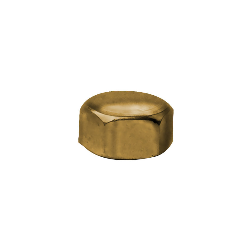 Solid Brass Nuts by Strom Living, Unlacquered Satin Brass