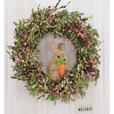 Handcrafted Faux Mixed Assortment Foam 24'' Wreath