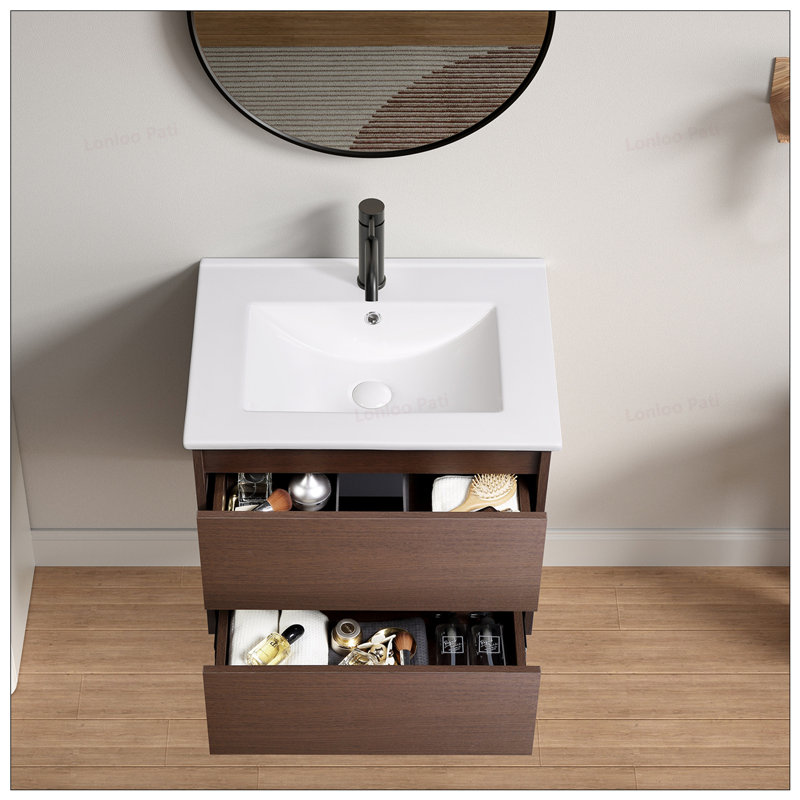 Soft Close Drawer Wall Mounted Bathroom Vanity