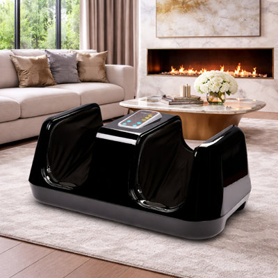 shiatsu kneading rolling vibration heating foot massager Carepeutic Deluxe Shiatsu Foot Massager with Kneading Rolling Vibration and  Heat