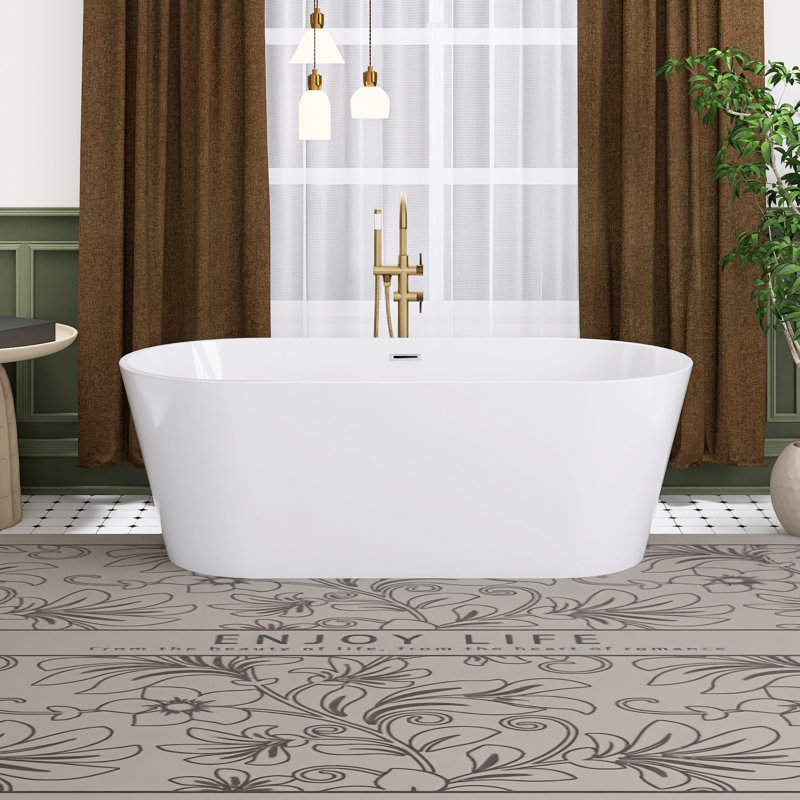 67'' x 30'' Soaking Acrylic Bathtub