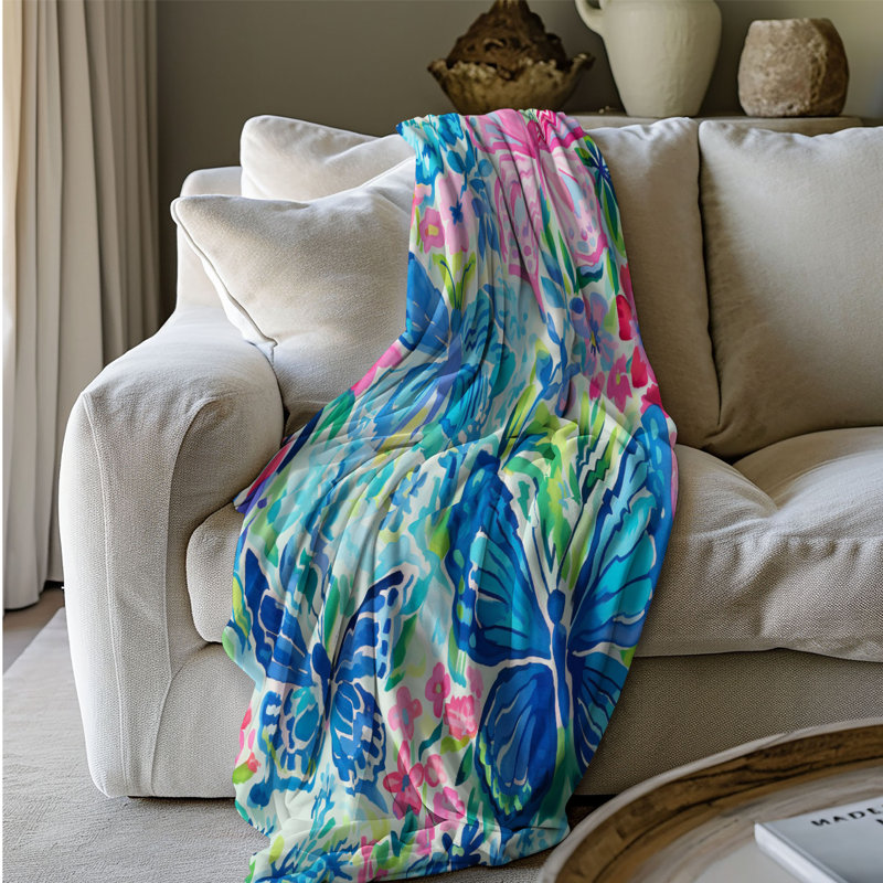 Stylish Wings - Couverture sherpa de qualité supérieure 1 pièce, L 60 po x L 80 po