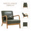 Chaise d'appoint rembourrée en bois massif de 25,8 po de largeur avec un coussin supplémentaire Jyrin-1700886219-1788615525