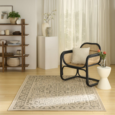 Tapis d'extérieur taupe Gerritt