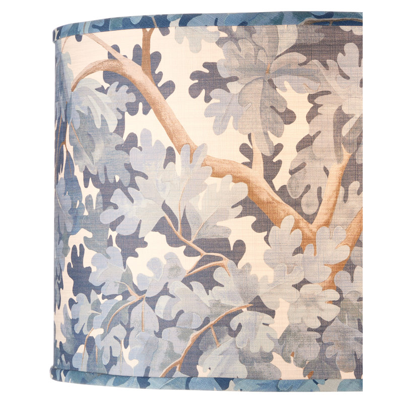 Woodland Drum Lamp Shade, Blue