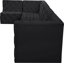 Canapé modulaire réversible en velours de 157 po de largeur Klecka-82749434