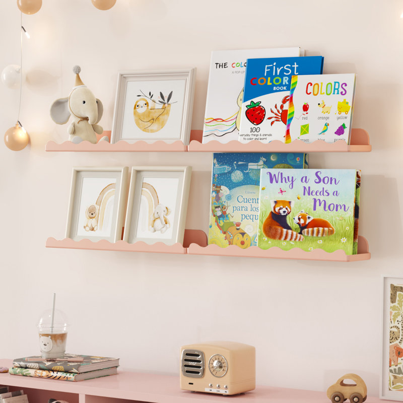 Acrylic Bracket Shelf, Pink