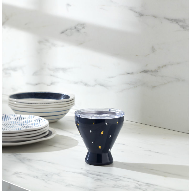 Blue Bay Stainless Steel Cocktail Tumbler, Dot