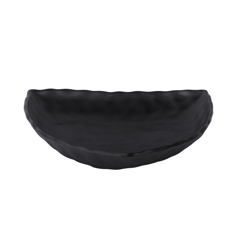 Elite Global Solutions Zen Melamine Platter, Black