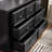 Dresser 7 Drawer Farmhouse Storage Cabinet | Black | Living Room