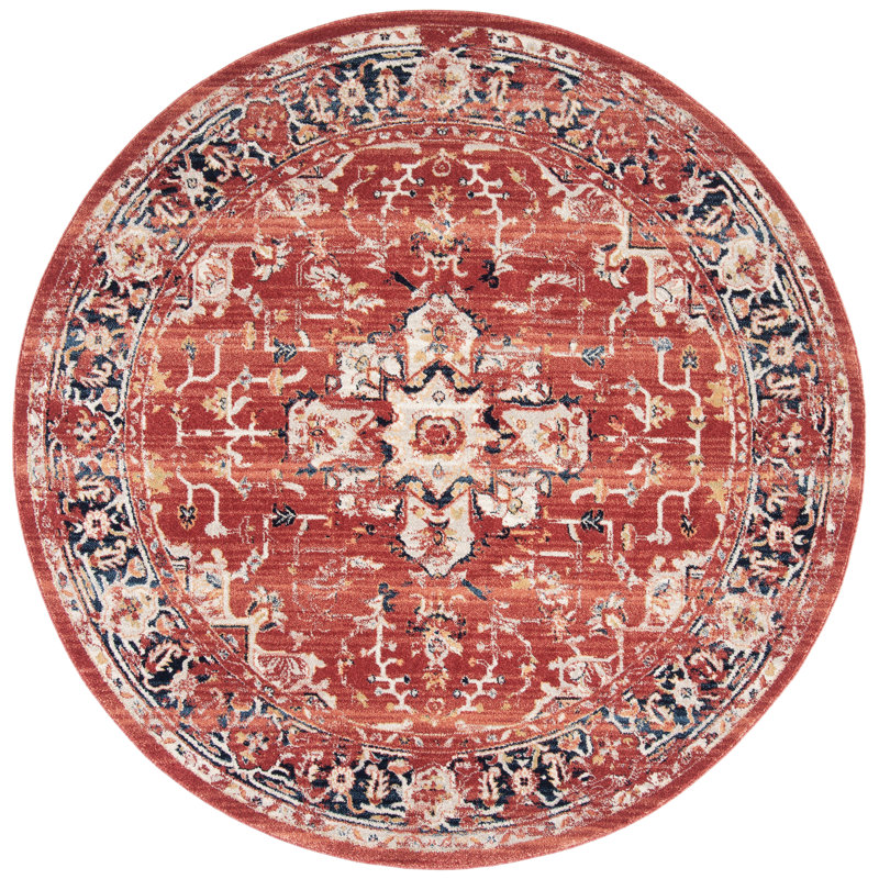 Sechovicz Performance Oriental Rug, Round 6'7"