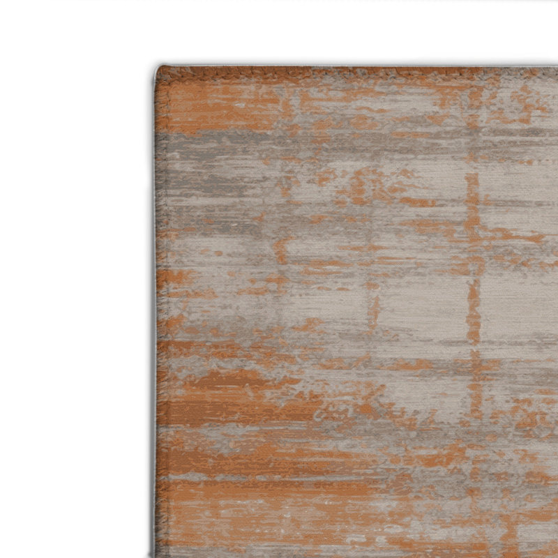 Tapis gris abstrait intérieur et extérieur, Rectangulaire 2 pi x 3 pi