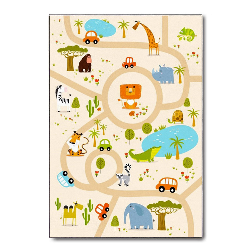 Tapis en coton Graciela, Rectangle 5 pi 3 po x 9 pi 10 po