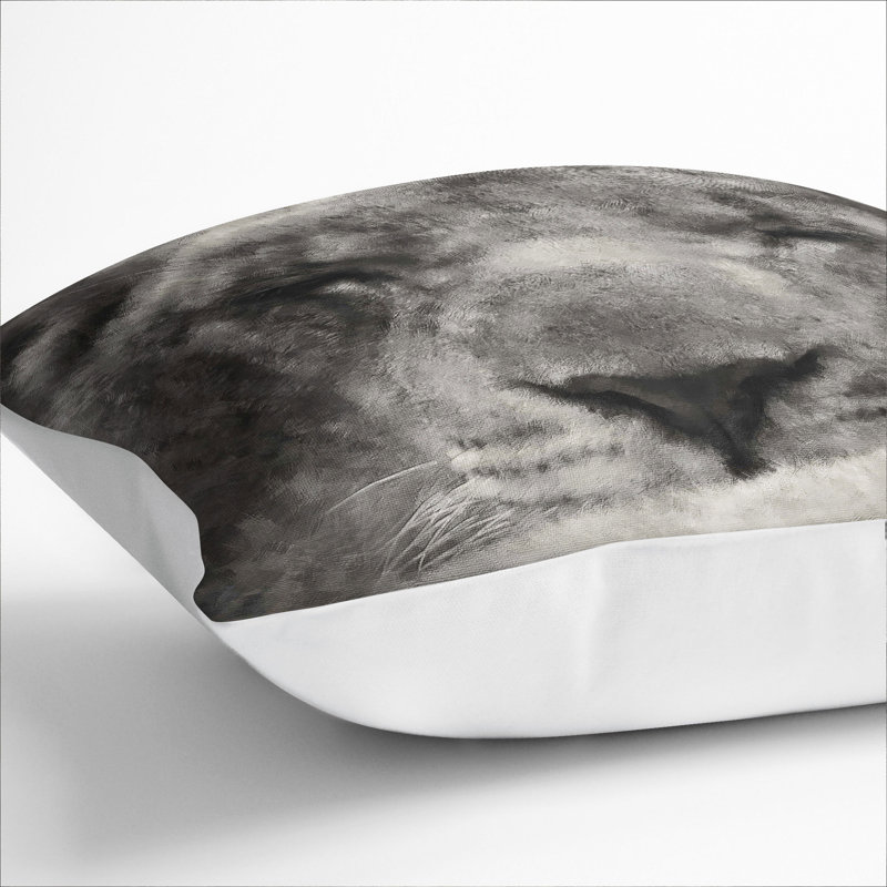 Square Cushion, 40cm H x 40cm W x 15cm D, White