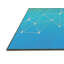 Tapis bleu/vert à motifs-1326670706