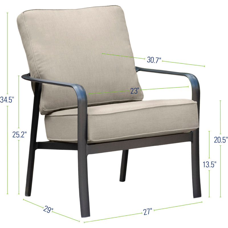 Colson Outdoor Lounge Chair with Cushions