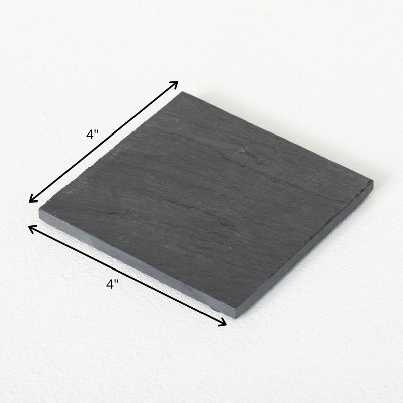 Planche de bougie ardoise à coupe carrée