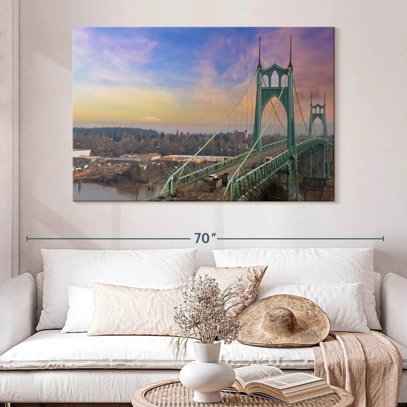 Lilie St Johns Bridge Oregon, 34" H x 51" W