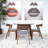 Ellisville 4 - Person Solid Wood Top Four Leg Dining Set-1671941576-1671941579