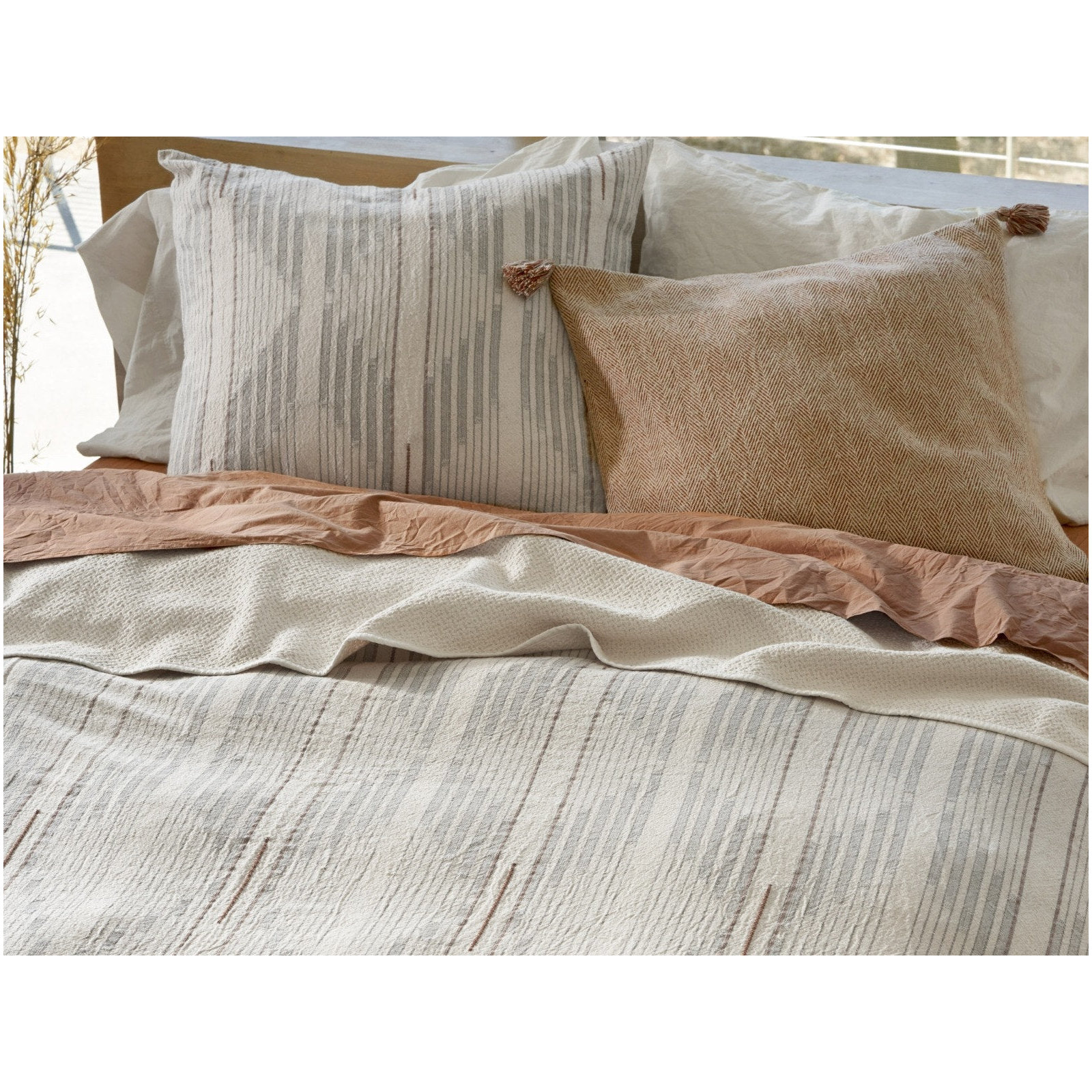 Morelia Organic Cotton Percale Duvet Cover, King/Cal King Duvet Cover, Harvest