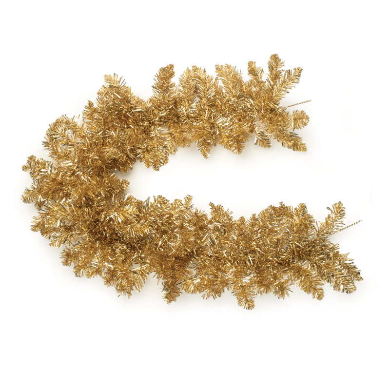 Metallic Pine Tinsel Garland 5'L
