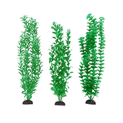 Aqua-plants Plastic Aquarium 3 Piece Plant Bundle