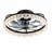 21" Antique Black Rustic Caged Ceiling Fan with Dimmable LED Light and Remote