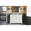 Meuble-lavabo moderne blanc avec rangement
