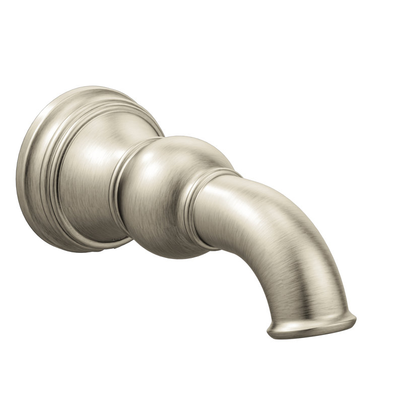 Weymouth  Handle Wall Mounted Tub Spout Trim, Brushed Nickel