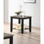 Table de bout simple en bois d'hévéa