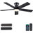 46" 5-blade Indoor Flush mount Ceiling Fans With Lights And Remote/App-994422638