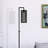 Parthen 69.5" Tall Floor Lamp with Metal Mesh Shade in Blackened Bronze/Blackened Bronze