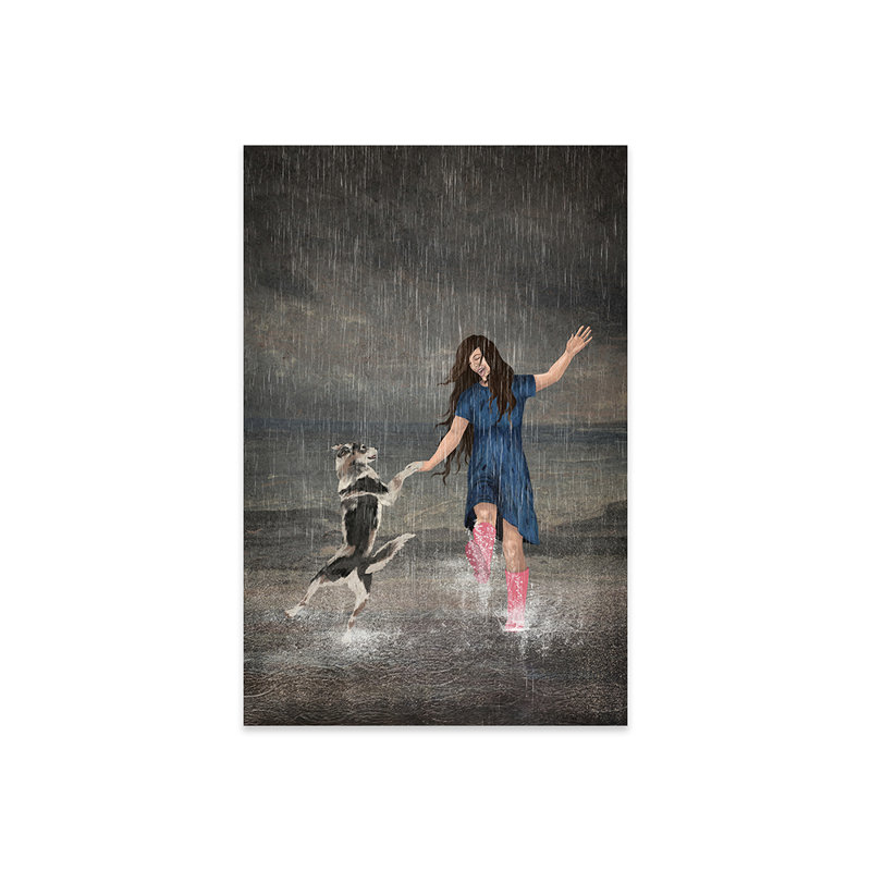 Amor Fati ou «Dancing In The Rain», impression sur verre acrylique