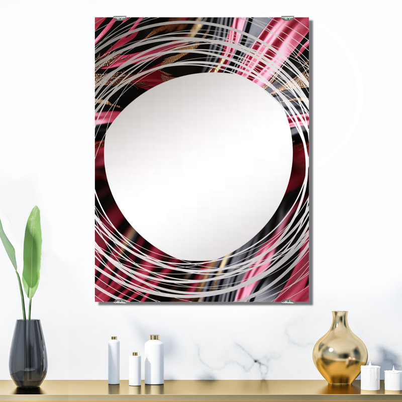 Doliya - Miroir mural décoratif moderne abstrait MIR137349, 32 po x 24 po